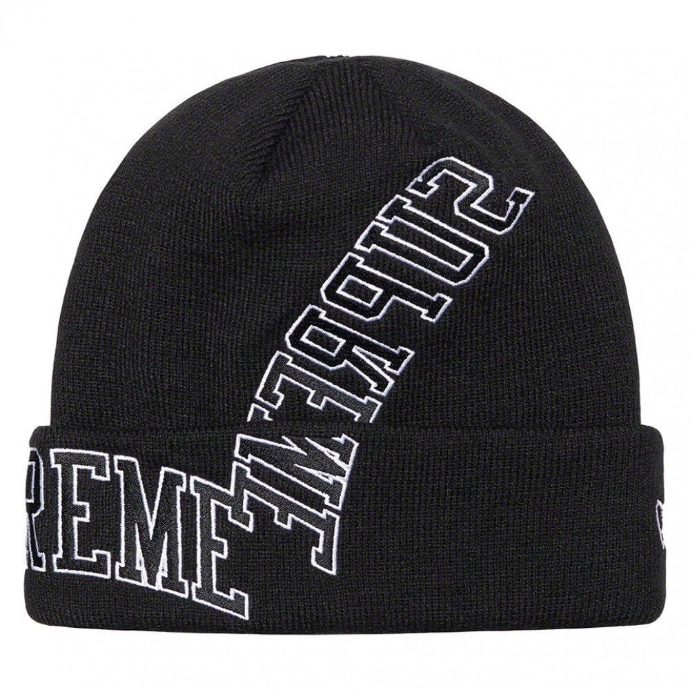 🆕🔥SUPREME New Era Multi Arc Beanie, Black color way